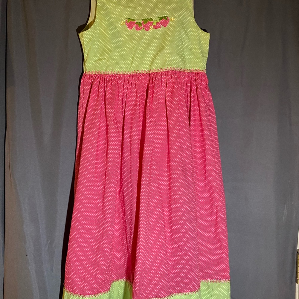 Young Lady “Judy Lynn” strawberry SunDress